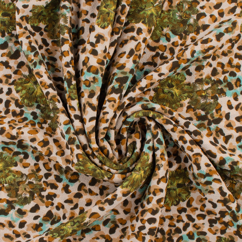 Printed Crepe - ROTTERDAM - 002 - Coral