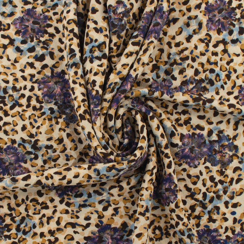 Crêpe imprimé - ROTTERDAM - 003 - Beige