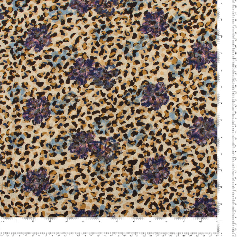 Crêpe imprimé - ROTTERDAM - 003 - Beige