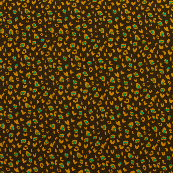 Printed Poly Crepe - ROTTERDAM - 001 - Brown