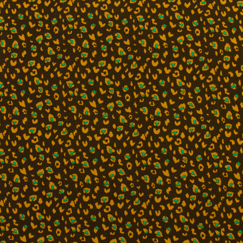 Printed Poly Crepe - ROTTERDAM - 001 - Brown