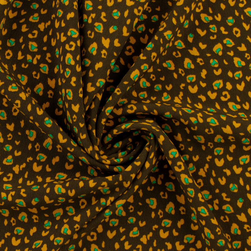 Printed Poly Crepe - ROTTERDAM - 001 - Brown