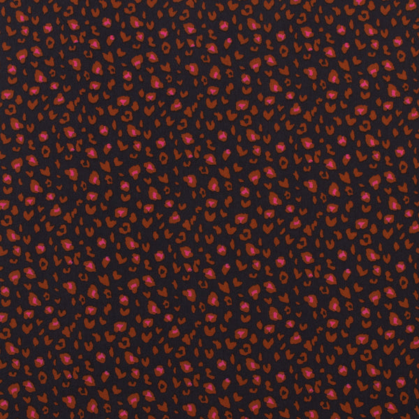 Printed Poly Crepe - ROTTERDAM - 002 - Black