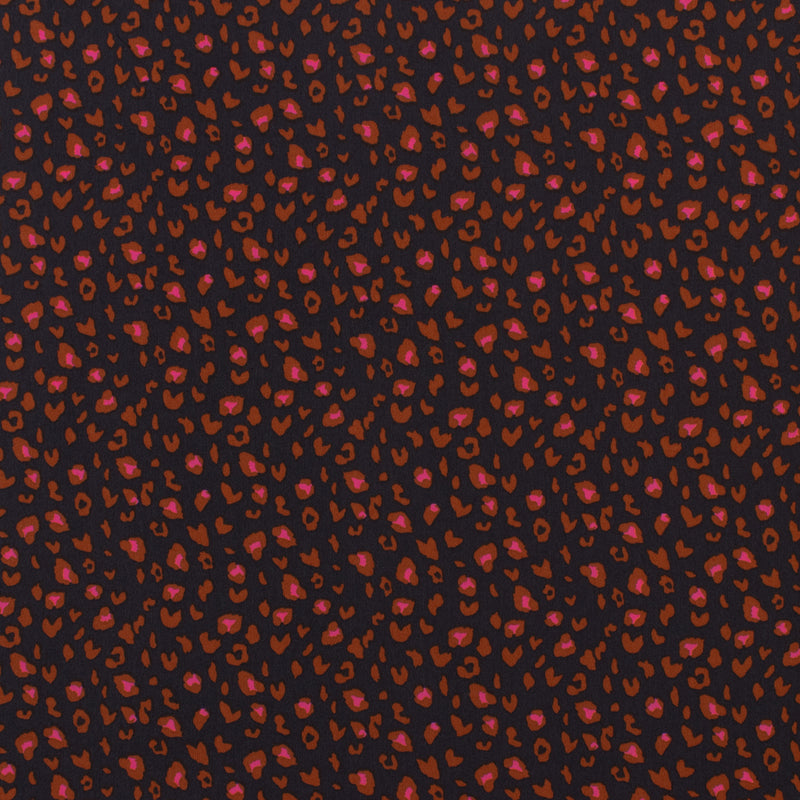 Printed Poly Crepe - ROTTERDAM - 002 - Black