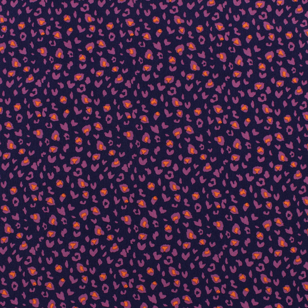 Printed Poly Crepe - ROTTERDAM - 003 - Navy