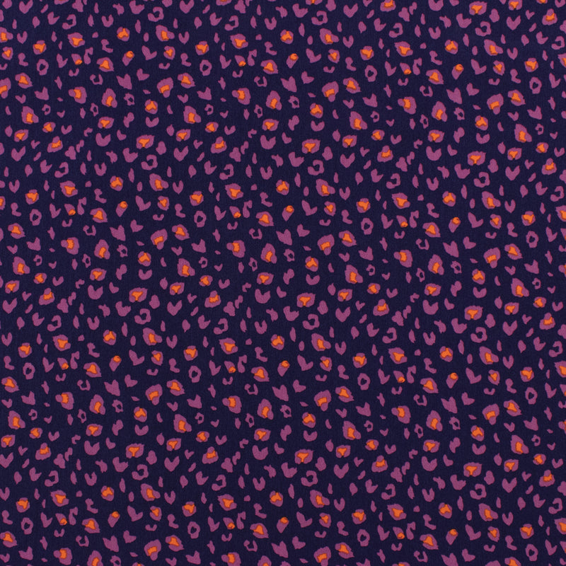 Printed Poly Crepe - ROTTERDAM - 003 - Navy