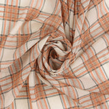 Metallic Chiffon - ROTTERDAM - 001 - Coral