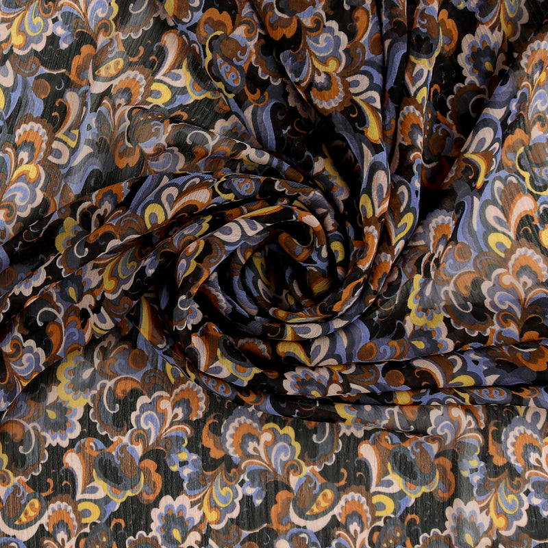 Printed Chiffon - ROTTERDAM - 003 - Blue