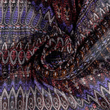 Chiffon imprimé - ROTTERDAM - 007 - Noir