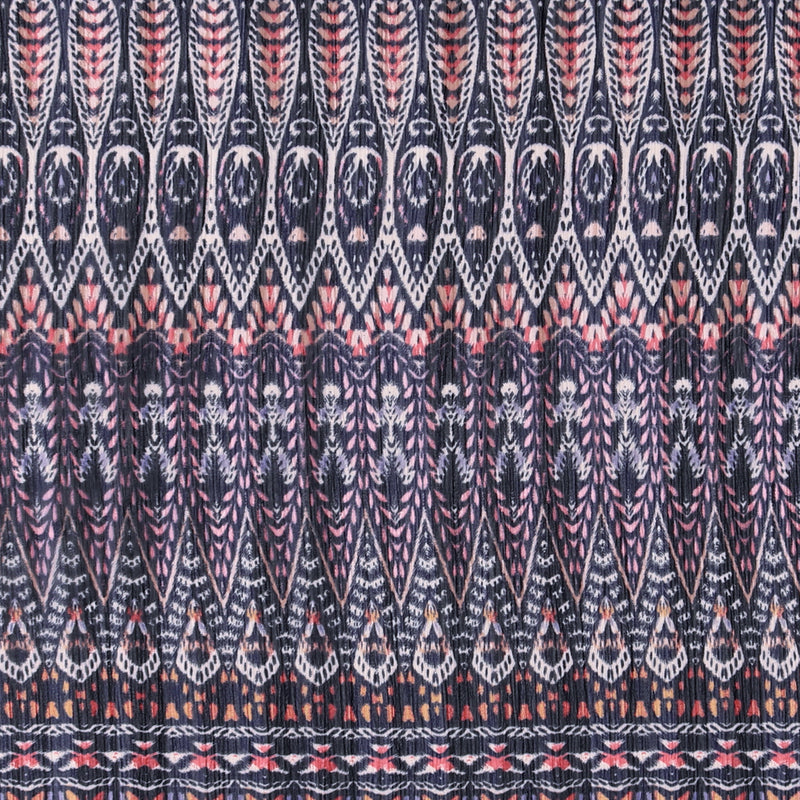 Printed Chiffon - ROTTERDAM - 008 - Navy
