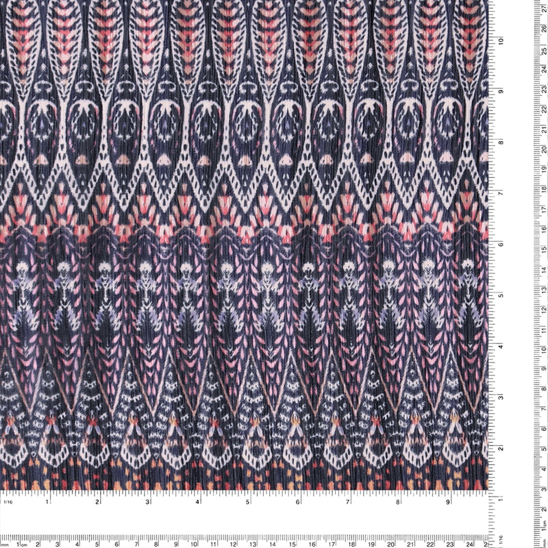 Printed Chiffon - ROTTERDAM - 008 - Navy