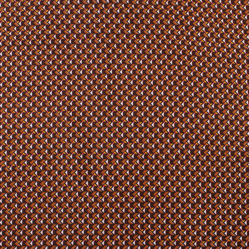 Printed Viscose - ROTTERDAM - 001 - Brown