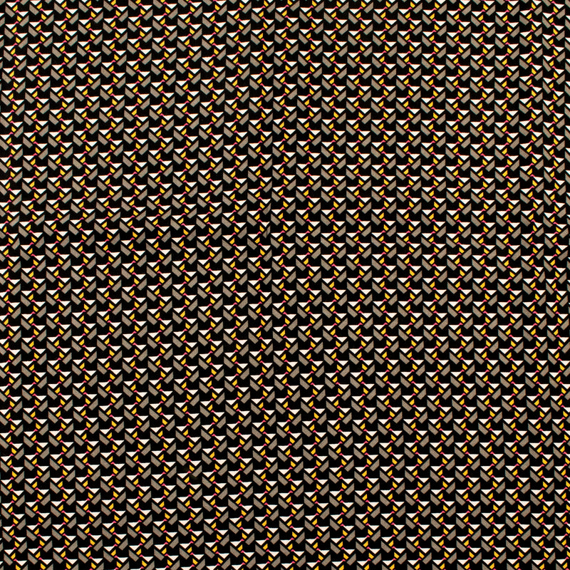 Printed Viscose - ROTTERDAM - 002 - Black