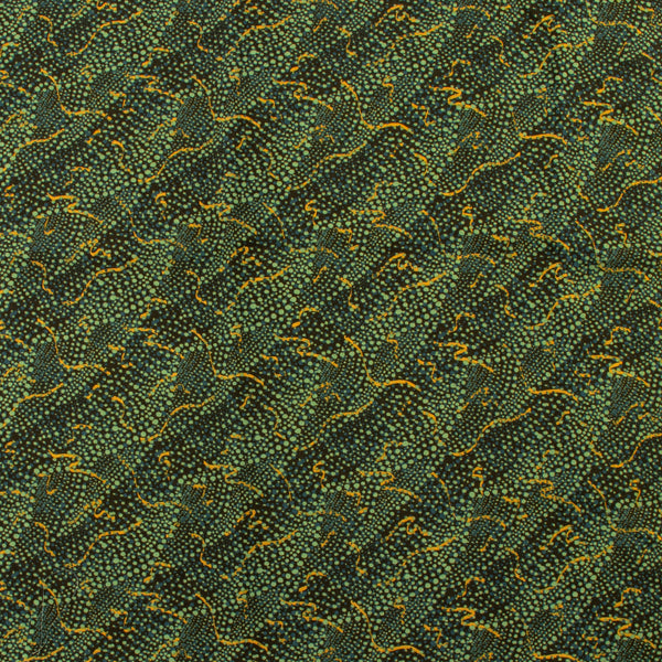 Printed Viscose - ROTTERDAM - 004 - Green