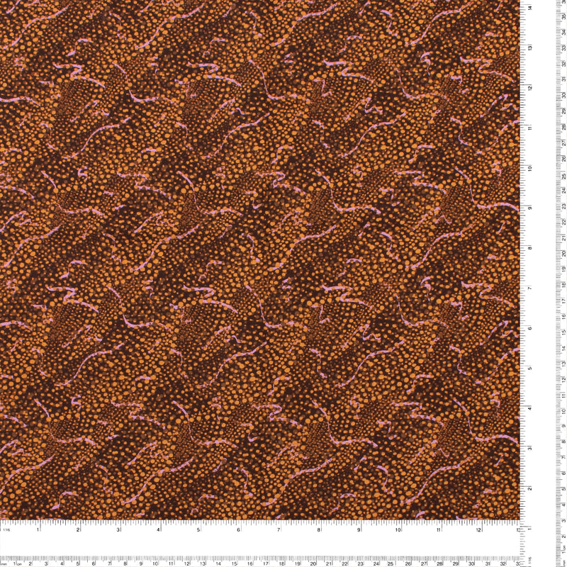 Printed Viscose - ROTTERDAM - 005 - Brown