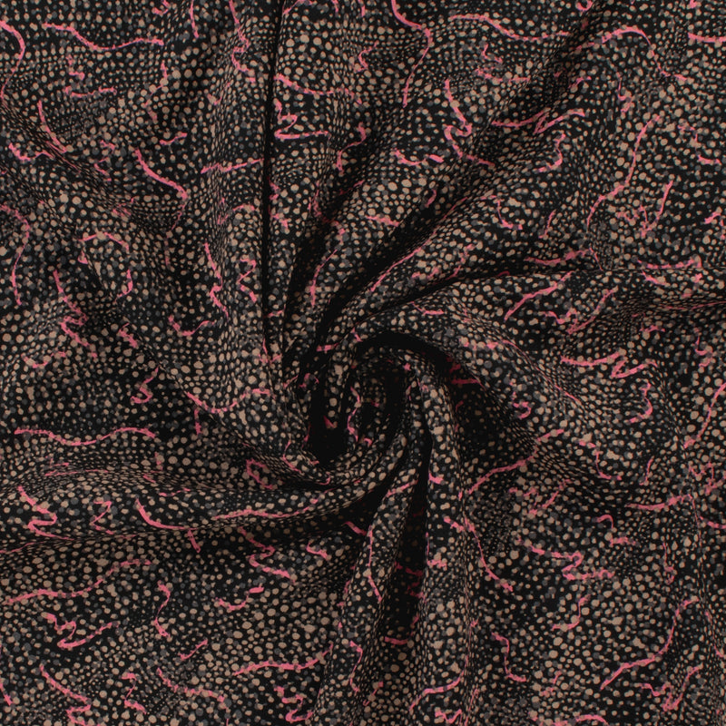 Printed Viscose - ROTTERDAM - 006 - Black