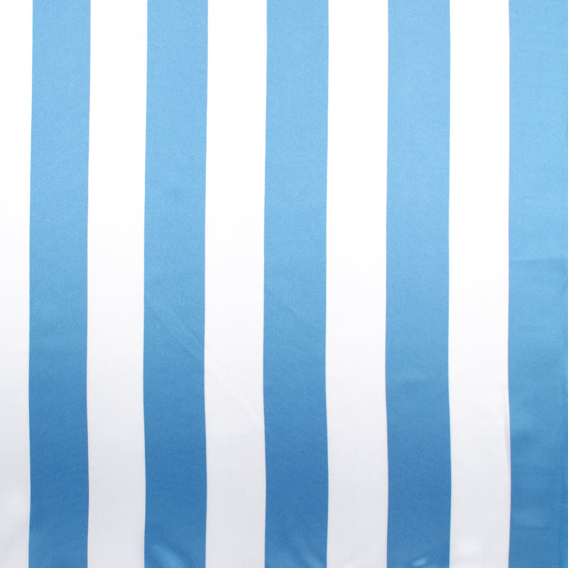 Satin imprimé - CLARISSA - 001 - Bleu