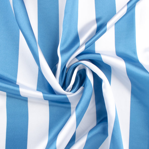 Satin Print - CLARISSA - 001 - Blue