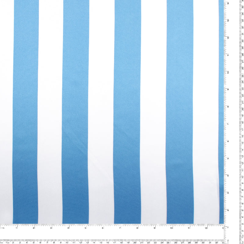 Satin imprimé - CLARISSA - 001 - Bleu