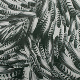 Satin imprimé - CLARISSA - 003 - Gris