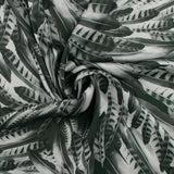 Satin imprimé - CLARISSA - 003 - Gris