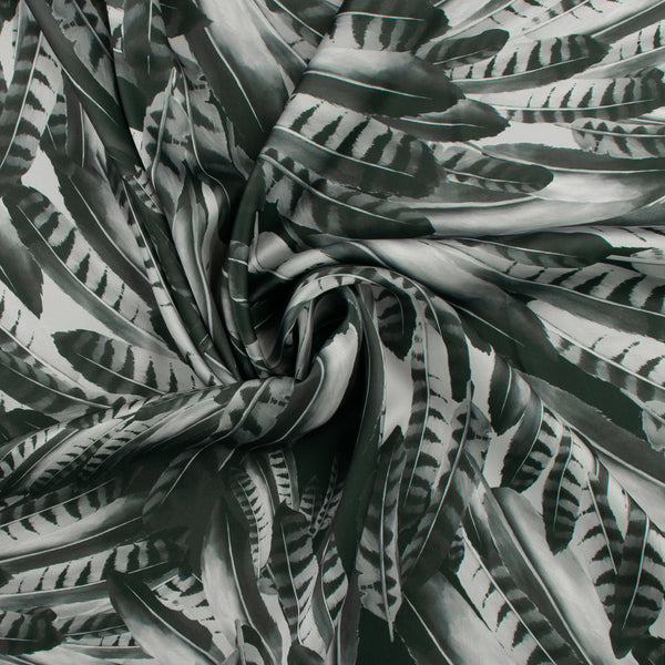 Satin Print - CLARISSA - 003 - Grey