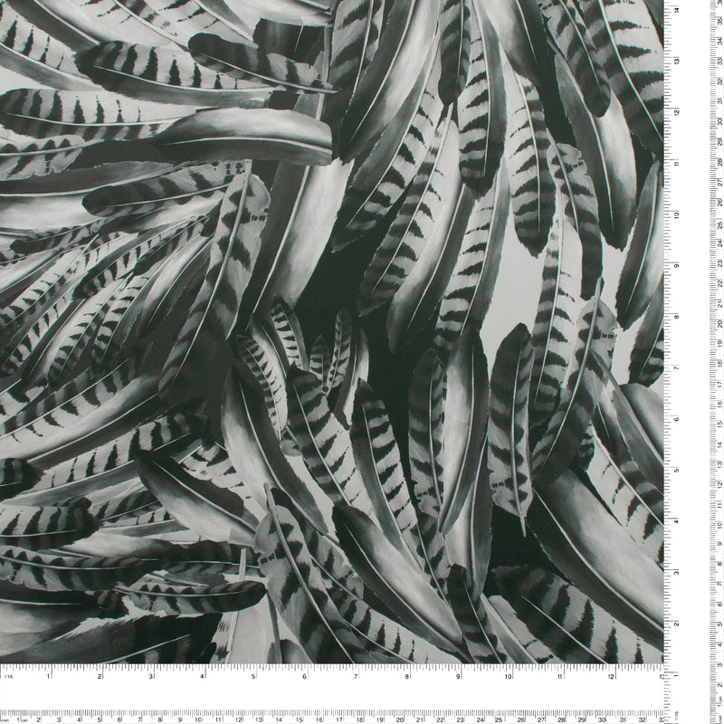 Satin imprimé - CLARISSA - 003 - Gris