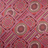 Satin imprimé - CLARISSA - 004 - Vin