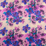 Satin Print - CLARISSA - 005 - Purple