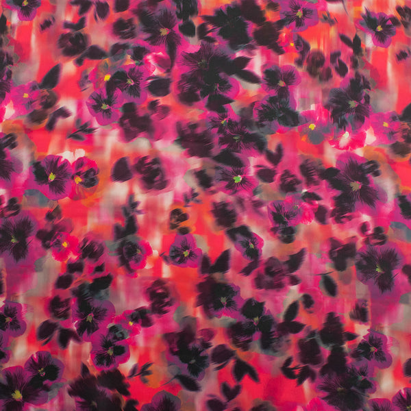Satin Print - CLARISSA - 007 - Pink