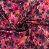 Satin imprimé - CLARISSA - 007 - Rose