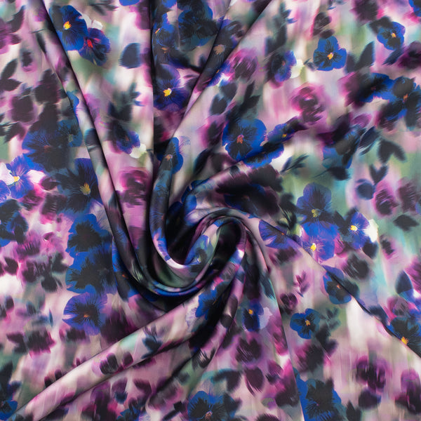 Satin Print - CLARISSA - 008 - Mauve