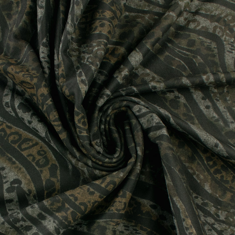 Tricot imprimé - NOVARA - 001 - Noir