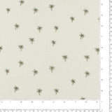 Gaze de Coton imprimé - LE DODO - 002 - Blanc