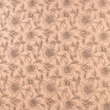 Gaze de Coton imprimé - LE DODO - 004 - Pêche