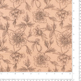 Gaze de Coton imprimé - LE DODO - 004 - Pêche