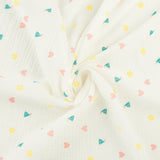 Gaze de Coton imprimé - LE DODO - 006 - Blanc