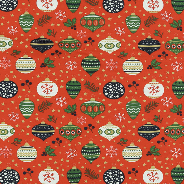 Tricot en coton imprimé - PAYS DE RÊVE - 002 - Rouge