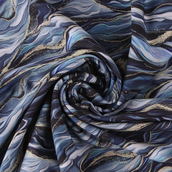 Printed Soft Shell - ASTORIA - 001 - Indigo