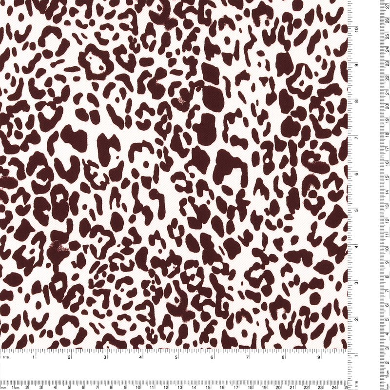Printed Twill - ARIELLE - 001 - Brown