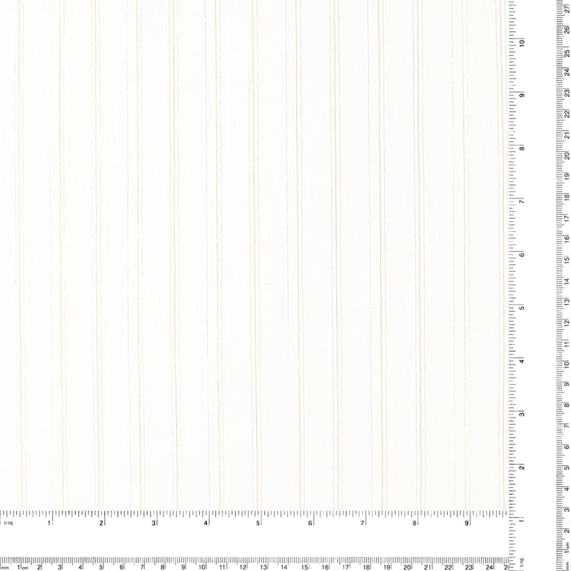 Metallic Chiffon - CLARA - 001 - White