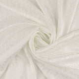 Satin jacquard Léopard - BIANCA - 001 - Blanc