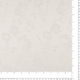 Satin Jacquard FLoral - BIANCA - 002 - White