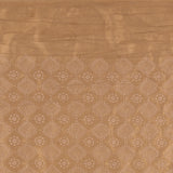 Embroidered Faux Suede - ACADEMY - 001 - Camel