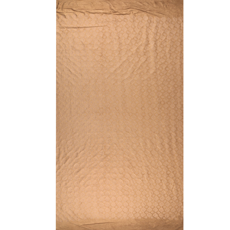 Embroidered Faux Suede - ACADEMY - 001 - Camel