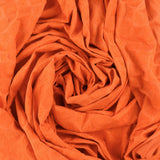 Embroidered Faux Suede - ACADEMY - 002 - Orange