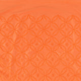 Embroidered Faux Suede - ACADEMY - 003 - Tangerine