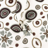 Velours côtelé imprimé -  RÉCOLTE - 001 - Blanc Cassé