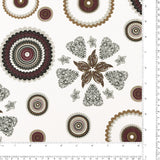 Velours côtelé imprimé -  RÉCOLTE - 001 - Blanc Cassé
