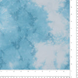 Embroidered Tie Dye Cotton - AVERY - 001 - Ice Blue